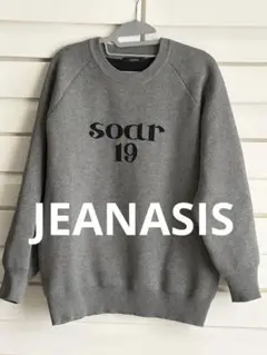 JEANASIS 12G Wフェイスロゴプルオーバー