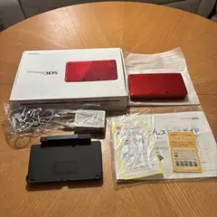 ニンテンドー3DS レッド 箱ありタッチペン・充電器付　動作確認済　初期化済