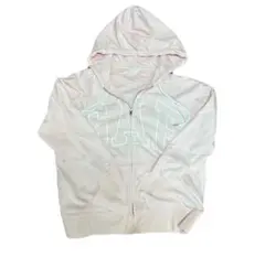 【Gap】00s ジップアップパーカー 短丈 ピンク