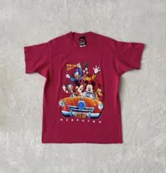 90s Disney TEE USA製 ピンク M 古着