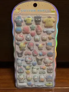 【新品】サンリオキャラクターズ　コットンパフィシール　サンリオ
