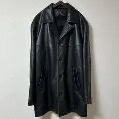 old coach カーコート レザージャケット black