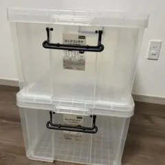 DCM ロックコンテナ 74L 2個セット 衣装ケース