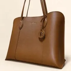 美品 FURLA フルラ ヴィットリア トートバッグ 近年モデル ブラウン A4のサムネイル