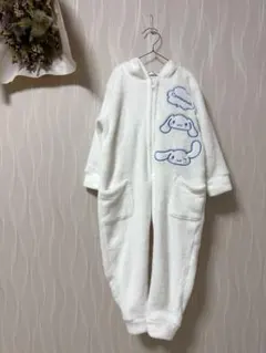 新品 シナモロール ふわもこ 着ぐるみ 100 サンリオ パジャマ ルームウェア