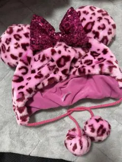 ヒョウ柄 ファンキャップ