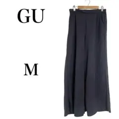 【ジーユー】 ワイドパンツ イージーパンツ 無地 薄手