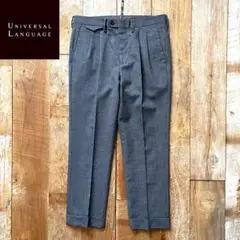 【極美品】UNIVERSAL LANGUAGE ウール スラックス パンツ Mのサムネイル