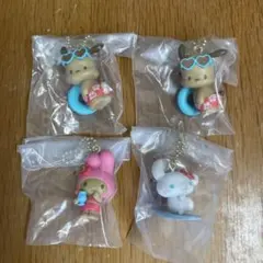サンリオキャラクターズ アロハスイングコレクション　4点セット
