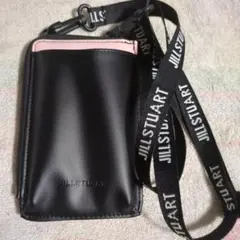匿名配送/新品未使用　JILLSTUART スマホショルダー ブラック/ピンク