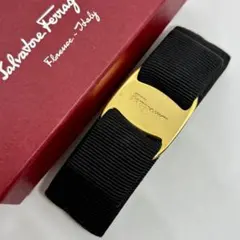 最終値下げ　メルカリ最安値　フェラガモ　バレッタ 極美品》Salvatore Ferragamo ヘアバレッタ 箱付き - メルカリ