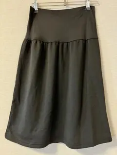 新品未使用　犬印本舗　マタニティスカート　裏起毛　BLACK M-L