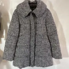 CECILMcBEE ツイードダウンコート