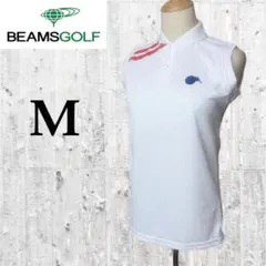 【新品未使用 ビームスゴルフ】ノースリーブ ポロシャツ M