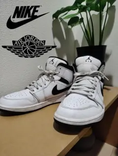 Nike Air Jordan 1 MID Black White 28.0cm