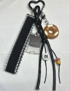 ドーナツ型チャーム付きキーホルダー カバンにつけれる