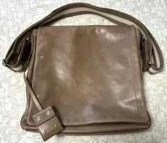 BALLY レザー ショルダーバッグ ブラウンのサムネイル