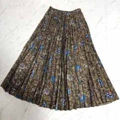 【未使用級】アーバンリサーチドアーズ プリーツ ロング スカート 花柄
