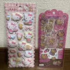 ハローキティ　シール　２枚セット　もちもちマシュマロ & ドロップジェリー