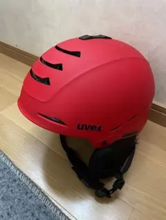 uvex 赤 ヘルメット エアベント付きのサムネイル