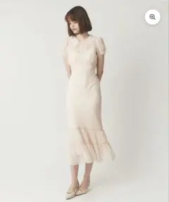 deicy シフォンレースピンタックワンピース デイシー 00 アイボリー