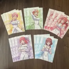 五等分の花嫁　A5クリアファイル　全5種　14枚セット　セブンイレブン