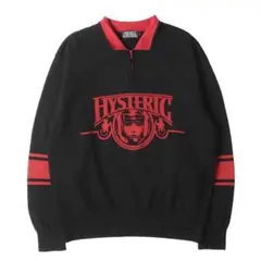 『コムドットやまと着用』HYSTERIC GLAMOURスウェット ハーフジップ コムドットやまと着用』HYSTERIC GLAMOURスウェット ハーフジップ