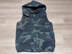 レア　ノースフェイス キャンプシエラベスト 迷彩 カモ　ダウンベスト
