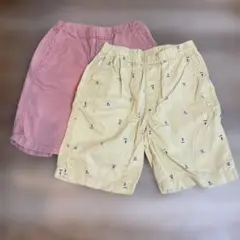 ハーフパンツ ユニクロ　130センチ　2点セット