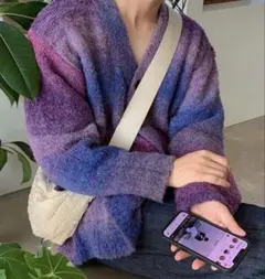 ASCLO Circle Alpaca Cardigan カーディガン ボレロ