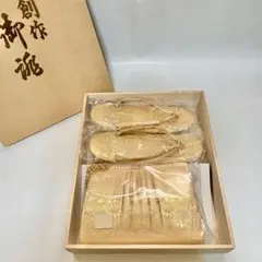 和装小物　2wayバッグ　草履　セット　ピンクゴールド