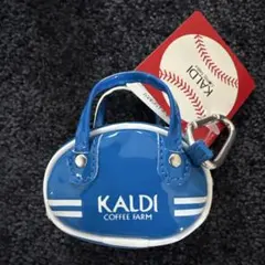 KALDI COFFEE FARM ミニバッグ 青のサムネイル