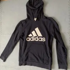 adidas フード付きパーカー 160サイズ 紺