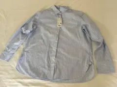 即購入OK ユニクロ　UNIQLO 長袖　ストライプシャツ　新品タグ付き