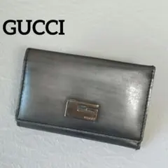 GUCCI KEYCASE キーケース オールドグッチ Gロゴ レザー