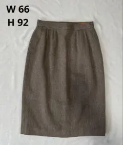 【美品‼️】ブラウン レディース ひざ丈タイトスカート 春服