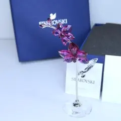 美品・スワロフスキー 忘れな草 フラワードリーム 置物 箱つき Lサイズ