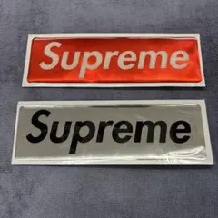 Supreme Raised Plastic Box Logo ステッカー2枚