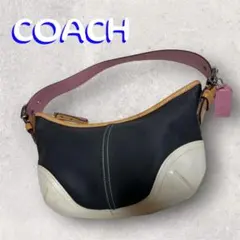 COACH ワンショルダーバッグ ホーボー ハーフムーン ミニシグネチャー
