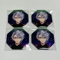 ツイステ アズール 缶バッジ ブレイジングジュエル ブレジュ 4点セット