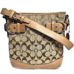 コーチ COACH ショルダー バッグ 肩掛け シグネチャーキャンバス レザー