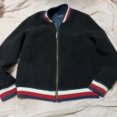 TOMMY HILFIGER ボアジャケット ブラック　モコモコ