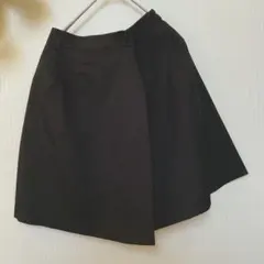 未使用品　KANSAI　ブラック　黒色　裏地つき　キュロットスカート