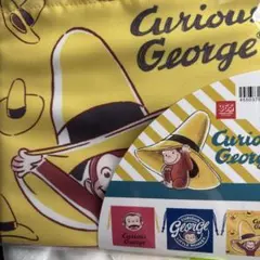 おさるのジョージ　巾着袋2枚組セット