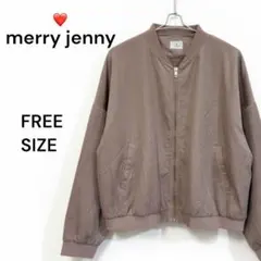 【美品】merry jenny フリルバック ブルゾン くすみピンク Fサイズのサムネイル