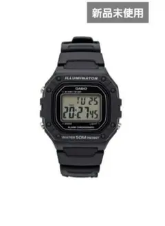 新品 CASIO W-218H-1A デジタル腕時計