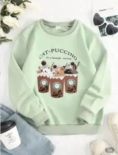 トレーナー　女の子　女児　ミントグリーン　120 130