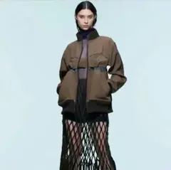 sacai サカイ テクニカル ジャージー ジップアップ ブルゾンのサムネイル