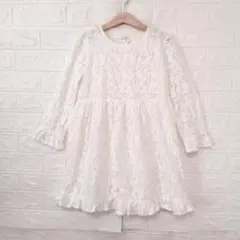 mezzo piano フラワー総レースワンピース