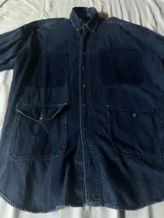 美品　デニムシャツ　カバーオール　古着